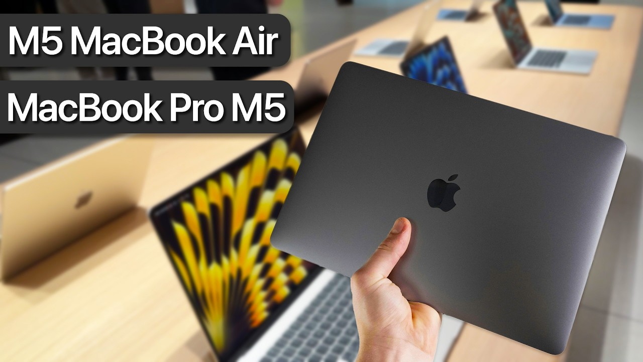 Обзор MacBook Air M5 и MacBook Pro M5 Max | Все цвета и размеры!