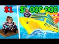 COSTRUISCI UNA BARCA PER SOPRAVVIVERE! LA MEGA-BARCA di LYON e ANNA DA 1.000.000€ SU ROBLOX!!
