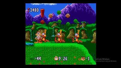 Game Over: Bubsy in Claws Encounters of the Furred Kind (SNES)