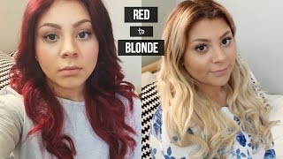 HOW TO | Red Hair to Blonde | How I Removed My Stubborn Red Color