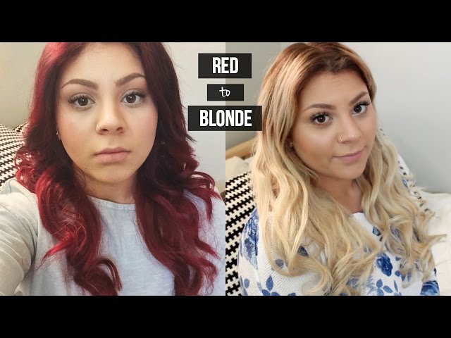 How To Get Red Hair To Blonde Platinum Wikihow