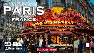 PARIS 🇫🇷 France | Paris under blue sky | Walking Tour in City of Light💡| 4K HDR 60fps |