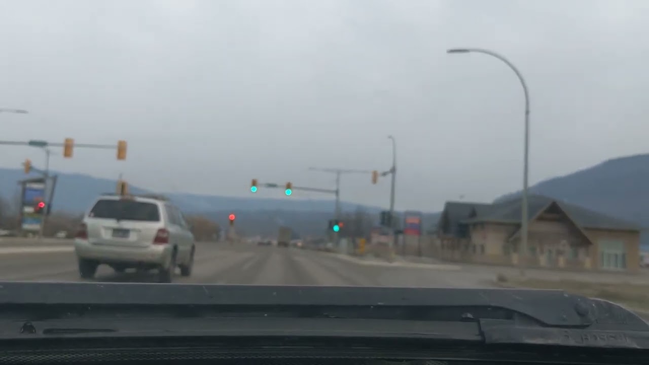 BC Driving: Vancouver to Calgary; Winter Driving;  Trans Canada Hwy (2) Salmon Arm