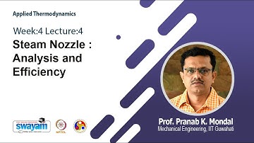Lec 16: Steam Nozzle : Analysis and Efficiency