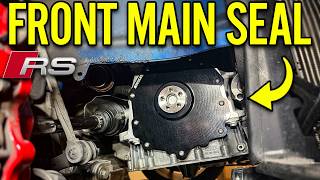 How To Fix An Oil Leak On An Audi Rs3ttrs front Main Seal U0026 Oil Pan
