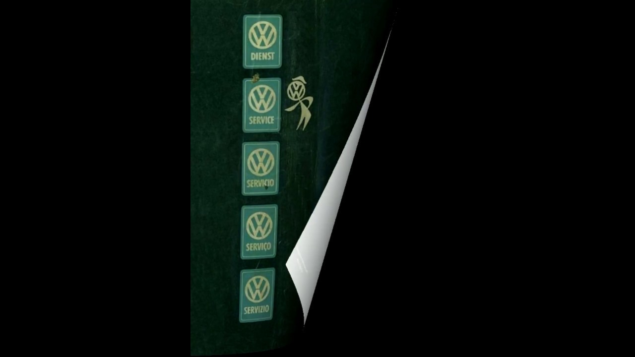 1959 VW Owners Manual - BookPlay 2018 - YouTube