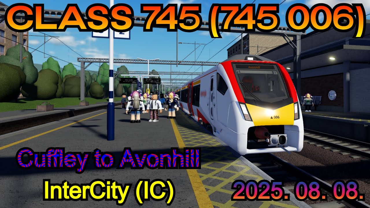 British Railway Class 745 (745 006) route InterCity (IC) Cuffley to Avonhill | Roblox | (Hungary)