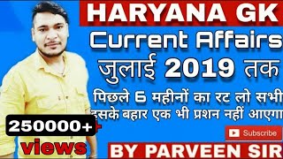 Haryana gk Last 6 Months Top Haryana Current Affairs | Haryana Current Affairs 2019