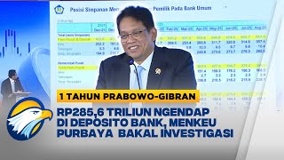 Dana Pemerintah Rp285,6 Triliun Ngendap di Deposito Bank, Menkeu Purbaya Bakal Investigasi