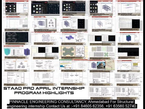 STAAD PRO APRIL INTERNSHIP PROGRAM HIGHLIGHTS - YouTube
