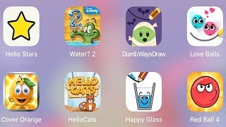 Red Ball 4, Happy Glass, Love Balls, Dumb Ways Draw, Hello Cats  | Fun Puzzle Mobile Games Gameplay screenshot 4