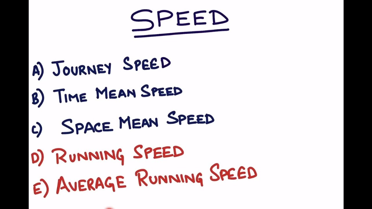 journey speed definition