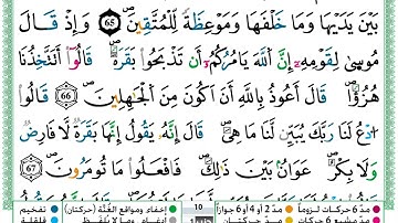 10 سورة البقرة برواية ورش الصفحة رقم Surah Al Baqarah