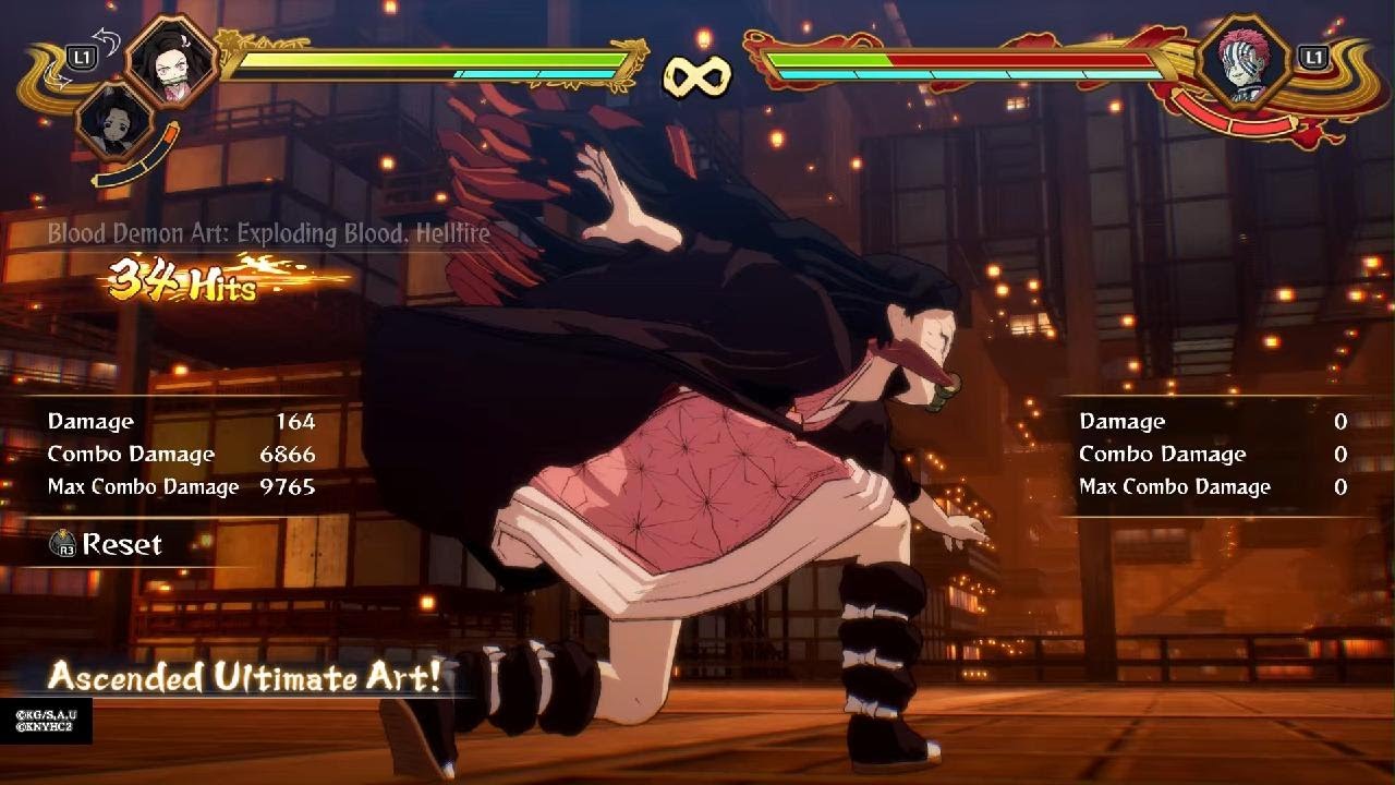 Demon Slayer Hinokami Chronicles 2 Nezuko/Shinobu TOD Combo