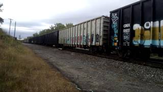 Csx q370 eastbound going down the westshore at attridge road milepost 382 and milepost 366