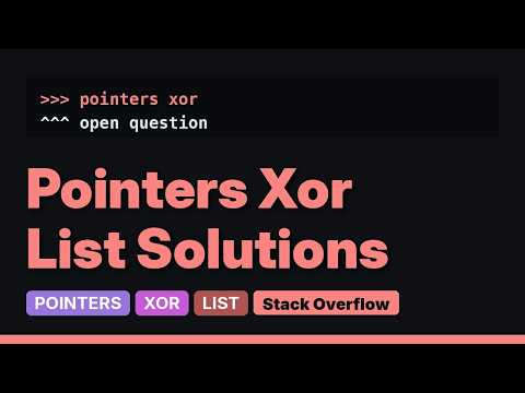 Using XOR with pointers in C (3 Solutions!!)