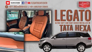 Legato Ultra-Soft Car Seat Covers Installed in Tata Hexa screenshot 3