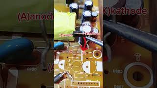 The installation of four diodes used for rectification.#diode #anode #cathode #rectifier #shorts