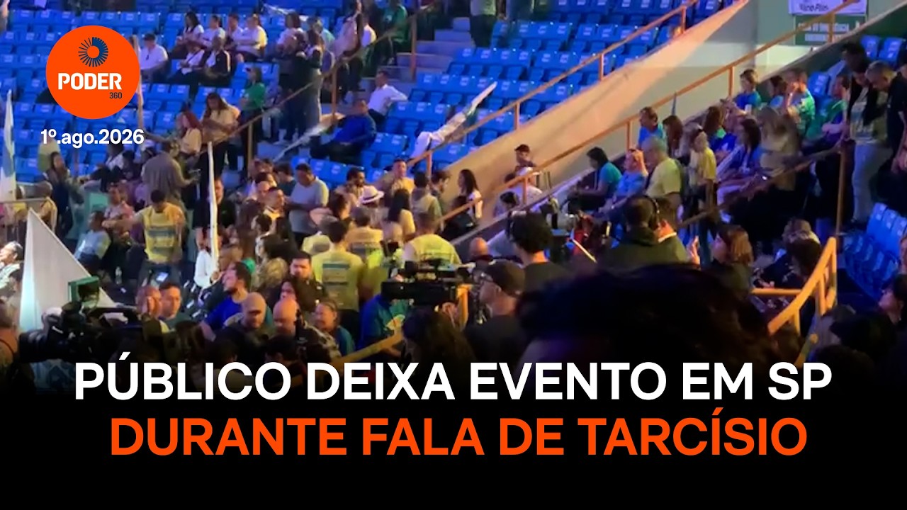 Público deixa evento do Republicanos em SP durante fala de Tarcísio