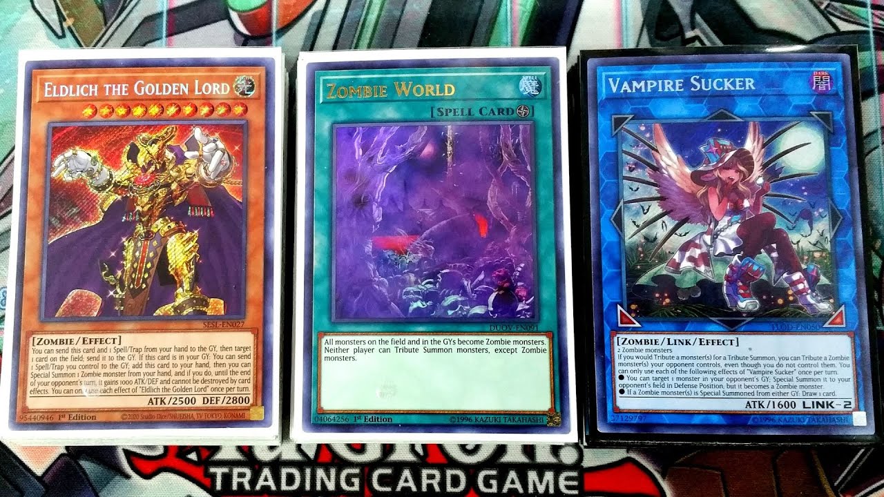 Zombie World Eldlich Deck Profile Yugioh 2020 New Banlist Post Duel secret Slayers Shiranui Combos