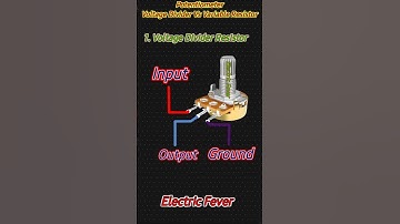Potentiometer as a Voltage Divider and Variable Resistor #Potentiometer #Resistor #electronics