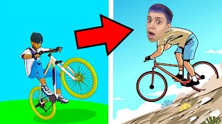 TENTE NÃO CAIR EMPINANDO A BICICLETA NA CIDADE!! screenshot 4