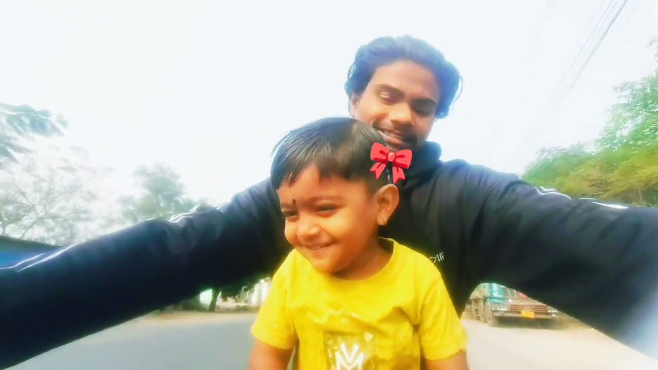 cute baby reaction on my bike 🏍️🎀🥰