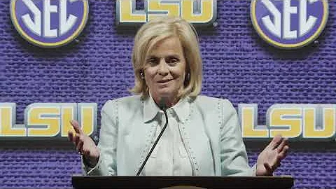 LSU Coach Kim Mulkey SEC Women's Basketball Media Day