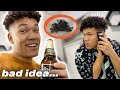 I got faded (literally) and tried to cut my own hair 🤦🏽‍♂️ *LA VLOG*