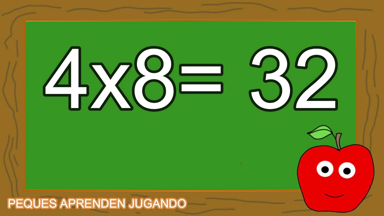 Fotos De La Tabla Del 4 Video de la tabla del 4 para niños Aprender a multiplicar.  PequesAprendenJugando - YouTube