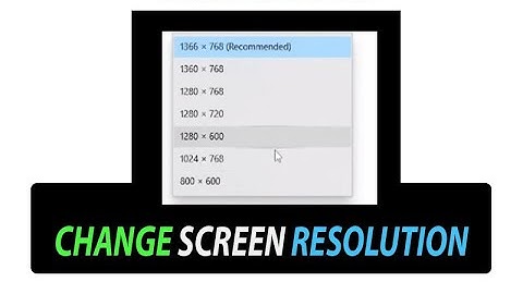 ✅ How To Change Screen Resolution and Size in Windows 10