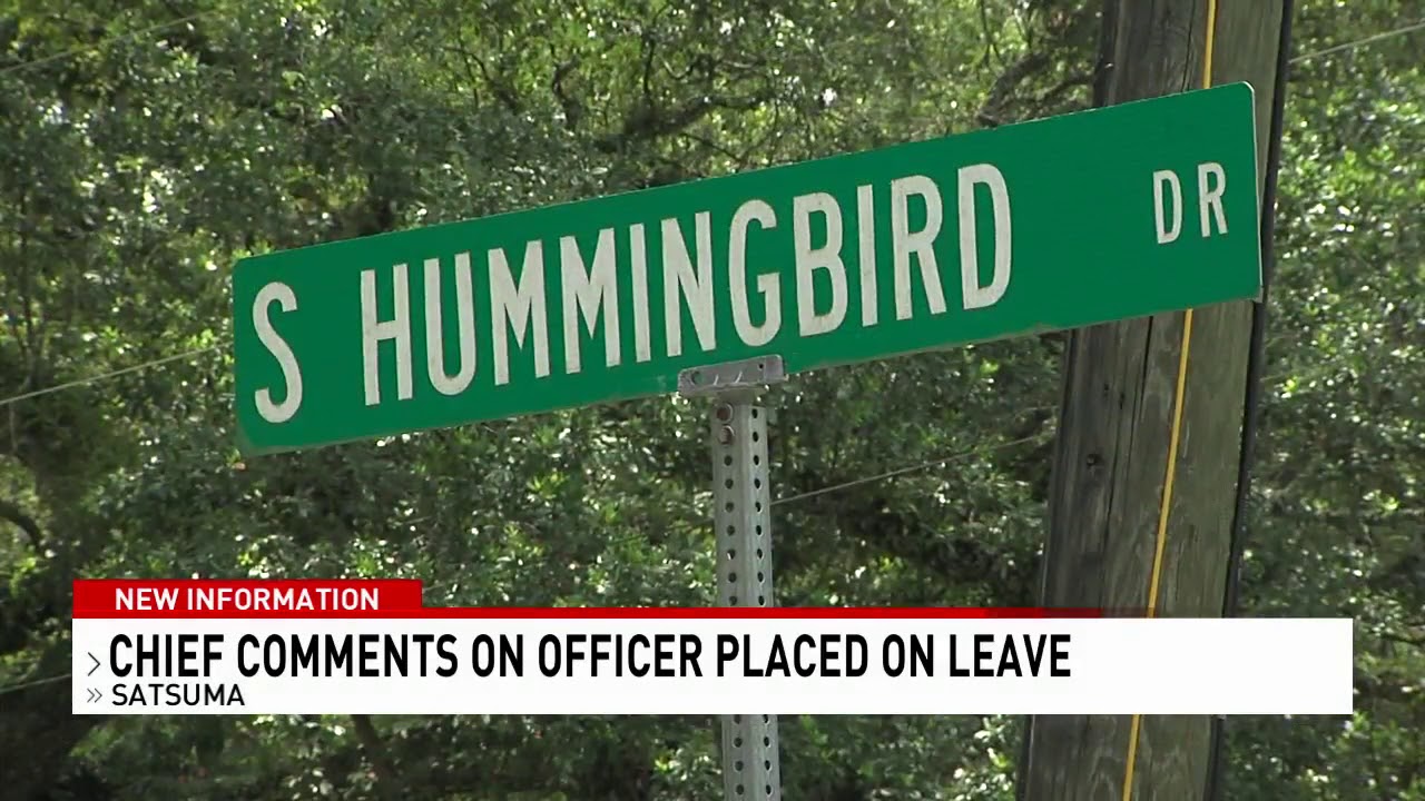 Satsuma police chief speaks after officer is placed on leave for