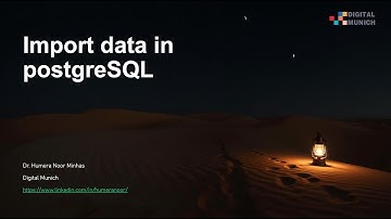 Import data in postgres using sql dump file | Load data using pgadmin