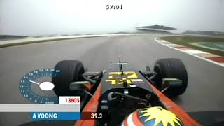F1 2002 Malaysia GP Onboard Cam with Alex YOONG