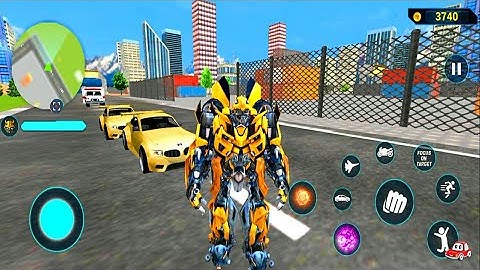 Bumblebee Multiple Transformation Jet Robot Car Game New Mission 16 #12- Android Gameplay