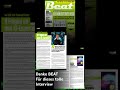 📰 Interview in der aktuellen BEAT! 🎶📖 @BeatMagazin  #musikproduktion