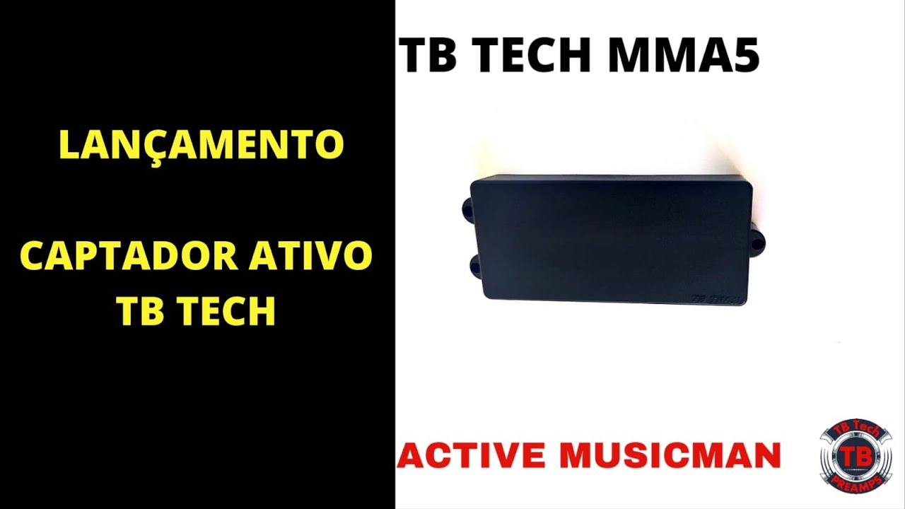 BAIXO TAGIMA TBM5 CAPTADOR ATIVO TB TECH MMA5 LANÇAMENTO!!! - YouTube