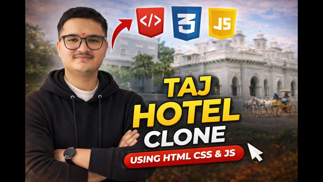 Taj Hotel Clone Website Using HTML CSS & JavaScript - YouTube