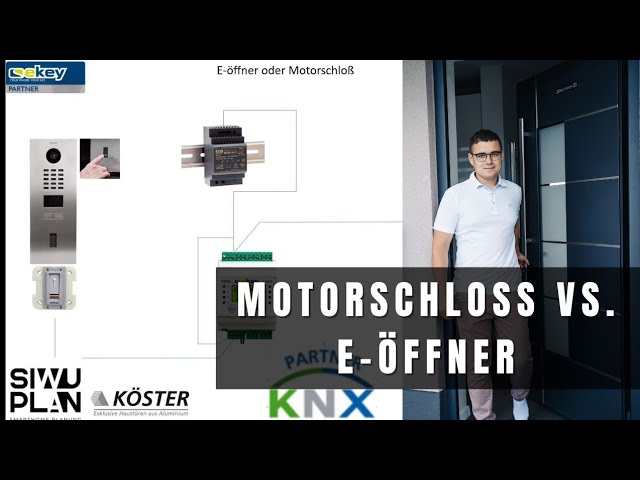 Haustür Motorschloss oder E-öffner / Schnapper ? Ekey + @DoorBird-intercom  mit Motorschloss / KNX Smarthome 