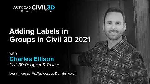 Adding Labels in Groups in Civil 3D 2018, 2019, 2020, 2021