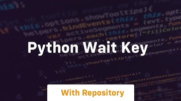 python wait key