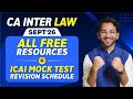 CA Inter Law Sept'26 Resources Are Here! | ICAI Mock Test Schedule | CA Shubham Singhal  Mp3 Song