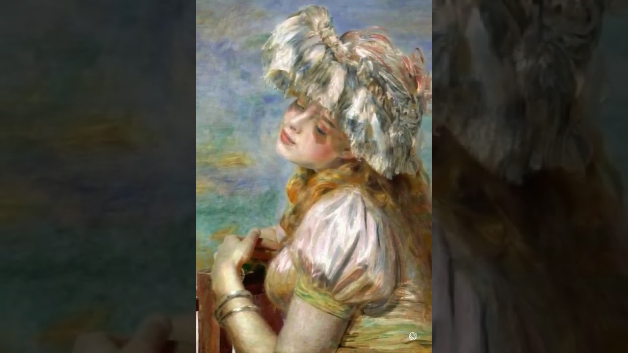 👒 ルノワール《レースの帽子の少女》――透けるレース、輝く笑顔｜The