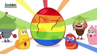 Larva turn into Superheroes | Superheroes Surprise Egg | Larva Nursery Rhyme for kids