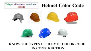 Helmet Color Code|Things civil engineer must know  S01E10| #lceted