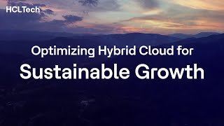 Hybrid Cloud Sustainability Services by HCLTech