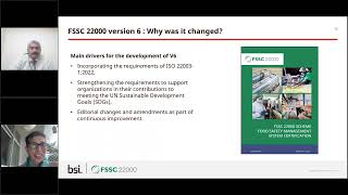 Webinar: Understanding the FSSC 5.1 to 6.0 Transition: Key Concepts and Implementation Strategies