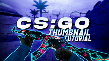 How To Make CS:GO Thumbnail In Photoshop II (SpeedArt)