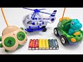 Unboxing: 911 Air Patrol Plane, RC Dinosaur Car, Engineering Gear Car, EV Spray Crab