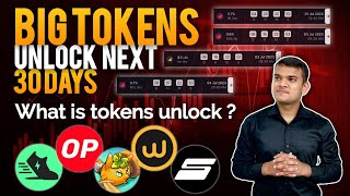🚨Alerts: Big tokens unlock next 30 days | What is token unlock? | token unlock effects | crypto